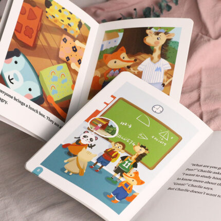 Square Baby Children Board Book Printing Service Board Book Printing on Demand Kid Book