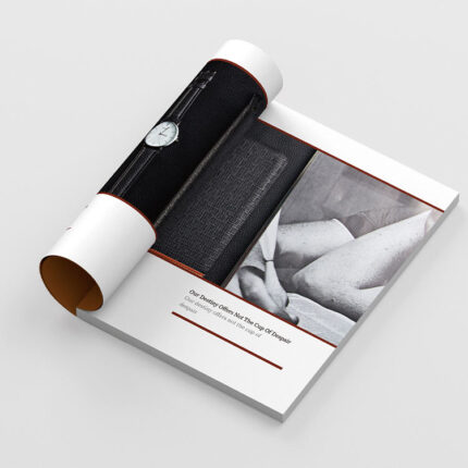 Custom Offset Printing Soft Cover Books Catalogs and Magazine Brochures Printed with Vegetable Inks on Cardboard and Art Paper