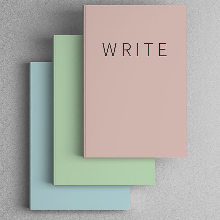 Factory Printing Hard Cover Workbook Minimalist Daily Gratitude Mindfulness Journal Notebook Printing With RibbonD