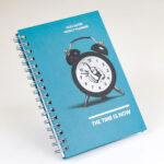 Best-Selling Customized Silver Spiral Bound A4/A5 Notebook Hardcover Workout Motivational Journal with Personalised Printing