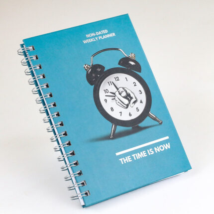 Best-Selling Customized Silver Spiral Bound A4/A5 Notebook Hardcover Workout Motivational Journal with Personalised Printing