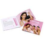 Fashion Printing Custom Free Sample Small Size A5&A6 Size Saddle Binding