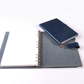 Health Magazine Hardcover Notebook Print A5 Pu Leather Promotion Notepad Soft Cover Leather Notebook Custom Journal 80 Sheets