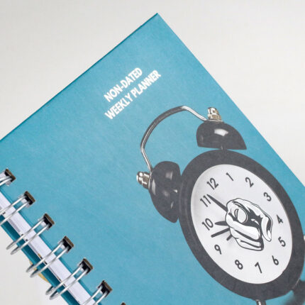 Best-Selling Customized Silver Spiral Bound A4/A5 Notebook Hardcover Workout Motivational Journal with Personalised Printing