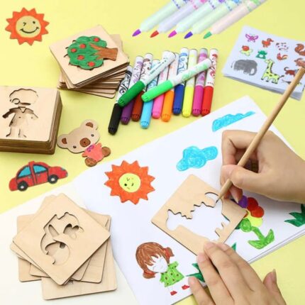 Montessori DIY Painting Stencils