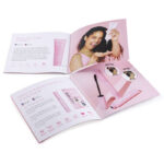 Fashion Printing Custom Free Sample Small Size A5&A6 Size Saddle Binding