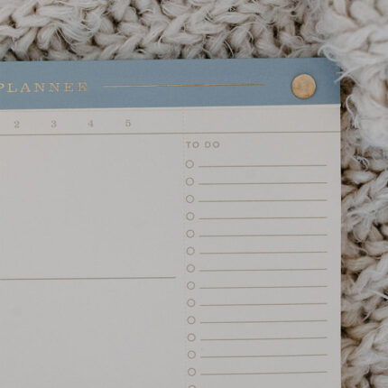 White Card Cover Notebook