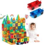 100 Pcs Colorful Magnetic Tiles Building Blocks Set STEM Learning Toys Safety Kids Magnetic Tiles Hot Sale