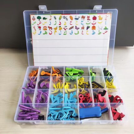 Colorful EVA Arabic Magnetic Letters Numbers Arabic Learning Toy for Kids Baby Educational Spelling Magnet Alphabet Set 390 Pcs EVA Foam Arabic Magnetic Letters Colorful Alphabet Educational Gift Spelling Game Hot Selling Kids Toy