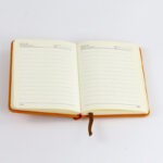Custom 2023-2024 A5 Mini Academic Gratitude Diary Journal Notebook Planner Dotted Grid Hard Cover Non-Dated PU Leather